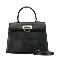 Used Salvatore Ferragamo Gancini Handbag Shoulder Bag Black Leather Women's (Sku: Gzl14ehs) === General === Brand : Salvatore Ferragamo === Design === Type : Handbag, Shoulder Bag Material : Leather Color : Black Gender : Women === Size === Size (Hxwxd) : 20cm X 27cm X 10cm / 7.87'' X 10.62'' X 3.93'' === Included Items === Accessories : Shoulder Strap Accessories Notice : Before Purchasing, Please Refer To The Images Of The Accessories Included With The Item. === Condition === Condition : Used Salvatore Ferragamo Bags, Shoulder Bag Black, Salvatore Ferragamo, Luxury Branding, Leather Women, Bags Handbags, Shoulder Strap, Shoe Accessories, Black Leather