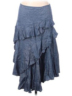 AMUR Casual Skirt Size: 8 Bottoms - used. 63% LINEN, 34% VISCOSE, 3% ELASTANE | AMUR Casual Skirt: Blue Bottoms - Size 8 Casual Skirt, Womens Bottoms, Women Handbags, Skirt, Handbags, For Women, Blue, Quick Saves, Clothes