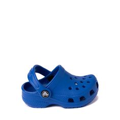 Crocs Littles™ Clog - Baby - Blue Bolt | Journeys Kidz Casual Durable Beach Clogs, Blue Slip-resistant Sandals For Outdoor, Outdoor Blue Slip-resistant Sandals, Casual Non-slip Clogs For Outdoor Activities, Blue Slip-on Clogs For Outdoor Activities, Blue Slip-resistant Casual Clogs, Blue Casual Slip-resistant Clogs, Casual Blue Slip-resistant Clogs, Casual Blue Outdoor Clogs