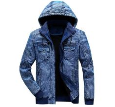 Product Description   * Item:Mens Winter Warm Denim Jacket Fleece Lined Jeans Coat Hooded Long Sleeve Outwear * Condition: 100% Brand New * Color:blue * Size:Asian ：XL-3XL * Package:1pccoat  (without any accessories ）  Please note: 1.Please allow a little error due to manual measurement. 2.The color maybe a little difference because of the light,screen reflection etc. 3.If you are not sure what size to choose, you can tell us your height and weight, we will recommend the right size for you.   Pa Winter Denim Jacket, Winter Jeans Jacket, Cowboy Men, Hooded Jean Jackets, Hip Hop Jacket, Denim Jacket With Fur, Denim Jacket Winter, Denim Jacket Fashion, Jean Jacket Men