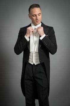 If you’ve received an invitation to a white tie event, first things first–good for you! Super fancy. However, white tie is one of the most formal and prescriptive dress codes out there so it is imperative that you really get it right. (And, no, it’s not acceptable to just wear a white bow tie with your tuxedo.) You need a tailcoat. You need a special white waistcoat. And you need a wing collar formal shirt. Don’t worry, we’ve got you covered with our exclusive bespo Luxury White Evening Tuxedo, Classic White Tuxedo For Black-tie Events, Elegant White Black Tie Suits, White Tuxedo For Black Tie Event, Elegant White Tuxedo For Black-tie Events, White Fitted Suit And Tie Accessories For Formal Occasions, Timeless White Formal Suit, Classic White Tuxedo For Formal Occasions, Classic White Tuxedo For Black Tie Events