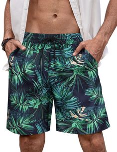 PRICES MAY VARY. Ultra Lightweight Fabric --- Men's hawaii swim trunks are made of high quality materials, soft, skin friendly, quick dry, will not burden your activities, great at keeping you dry and cool during all days. Casual Beach Shorts --- Men's elastic waist drawstring shorts with unique print design, makes you feel like you are on a tropical hawaii beach. Wearing the summer aloha shorts, you will be the focus of the crowd whether you are on leisure occasions or on vacation. Classic Desi Mens Printed Shorts, Best Summer Vacations, Beach Wearing, Shorts Swimsuit, Swimwear For Men, Summer Beach Shorts, Tropical Hawaii, Hawaii Beach, Casual Summer Shorts