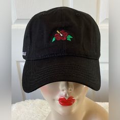 Young &Reckless Embroidered Hibiscus Beach Hat Nwt. One Size (Adjustable) Casual Embroidered Trucker Hat With Short Brim, Casual Trucker Hat With Embroidered Short Brim, Casual Vacation Hats With Embroidered Logo, Summer Adjustable Baseball Cap With Embroidered Logo, Casual Embroidered Baseball Cap With Short Brim, Adjustable Summer Baseball Cap With Embroidered Logo, Trendy Black Baseball Cap For Vacation, Black Baseball Cap With Embroidered Logo For Summer, Black Baseball Cap For Spring Vacation