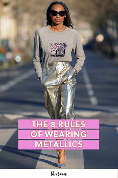 Here, you’ll find 8 style tips for how to wear metallics for day so you always look chic and never costumey. Read on for all the best ways to wear gold, silver and bronze in 2025.