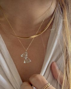 Green Amethyst Butterfly Necklace – James Michelle Elegant Necklace With Large Clear Pendant, Elegant Clear Necklace With Large Pendant, Gift Green Amethyst Gold Necklaces, Gift Gold Necklaces With Green Amethyst, Amethyst Butterfly, Butterfly Cut, Green Amethyst, Butterfly Necklace, Gold Filled Chain