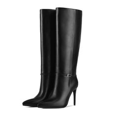 PRICES MAY VARY. Knee High Boots: Knee high boots women black are selected in classic and fashionable colors for you to choose from. Made of high-quality PU leather, the lining is comfortable and soft, and the sole is durable and wear-resistant. Heeled Boots: Knee high boots women black heel sexy are designed with a heel height of 10.5cm/4.13 inches, which can elongate your legs. Winter Boots : Women's knee-high boots black are suitable for various combinations. You can wear them with jeans, sho Boots For Women Fashion, Heel Boots For Women, Boots Knee, Black Heel, Black Boots Women, Womens Knee High Boots, Boots Women, High Heels Stilettos, Heel Boots