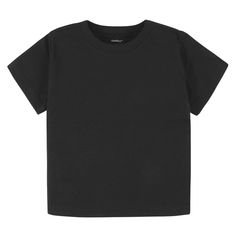 5-Pack Baby & Toddler Black Premium Short Sleeve Tees Unisex Black T-shirt For Everyday, Black Soft-washed Graphic Tee, Casual Unisex Solid T-shirt, Basic Soft-washed Tops For Streetwear, Solid Color Basic Cotton T-shirt, Basic Solid Top For Everyday, Sporty Solid Tops For Everyday, Sporty Solid Color Tops For Everyday, Basic Solid Color Top For Everyday