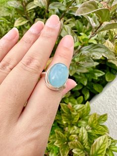 🌟 Welcome to Shine Bright Crystals! 🌟 📏 Size: 8 Adorn your finger with this stunning aquamarine sterling silver ring in size 8.25. Featuring a genuine aquamarine gemstone, this elegant ring is perfect for everyday wear or special occasions. Its timeless design makes it a wonderful gift for anyone born in March or for those who appreciate exquisite jewelry. 💍 Genuine aquamarine gemstone set in a sterling silver band 🌊 Beautiful and calming blue hue of the aquamarine ✨ Perfect for everyday wear or special occasions 🎁 Ideal gift for her, especially those born in March 📏 Ring size: 8.25 📦 Carefully packaged for safe and secure delivery 🚫 Disclaimer: Please note that all metaphysical information provided by Shine Bright Crystals about our crystals is intended solely for spiritual purpo Unique Aquamarine Oval Rings, Unique Oval Aquamarine Rings, Blue Topaz Rings With Natural Stones, Oval Aquamarine Turquoise Ring, Oval Aquamarine Ring In Turquoise, Oval Aquamarine Rings In Turquoise Color, Oval Aquamarine Ring, Born In March, March Birthstone Ring