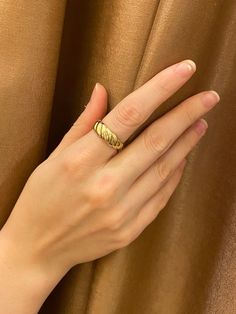 "ABOUT PRODUCT This 14K Gold Ring is beautifully designed and hand crafted with our associates to make this a special gift for your loved ones. Knowing the value of our customers, We prepare each piece with extra care and attention. ITEM DETAILS Material: 14K Gold Approx: 2.6 gram Available colors: Gold, Rose Gold, White Gold Available Sizes: 4 US to 11 US ✪ 14k Gold ( Certification will be included with your order ) ✪Available 14K White, Yellow, Rose Gold (also in 10, 18K) 🛠 Yazal Jewelery's p Modern Tarnish-resistant Dome Ring Gift, Elegant Recycled Gold Initial Ring As Gift, Elegant Recycled Gold Initial Ring Gift, Elegant Stackable Dome Ring As Gift, Modern Dome Ring As Gift, Gold Stackable Wide Band Ring Gift, Recycled Gold Engraved Ring With Round Band, Modern Gold Dome Ring With Open Design, Adjustable Dome Ring With Ring Detail As Gift