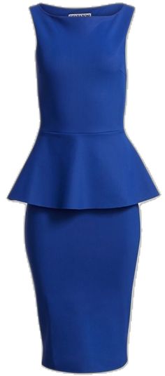 Elegant Peplum Mini Dress For Cocktail, Elegant Royal Blue Bodycon Dress For Night Out, Elegant Blue Dress With Ruffles, Elegant Royal Blue Bodycon Dress For Summer, Fitted Peplum Dress For Night Out, Blue Peplum Dress For Spring, Royal Blue Fitted Mini Dress, Elegant Fitted Blue Dress, Elegant Royal Blue Evening Bodycon Dress