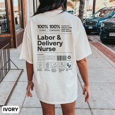 Know someone who is a labor and delivery nurse? Get them this LD nurse shirt! It's a perfect gift for a nurse for work, for a nurse birthday gift or even as a Christmas gift for nurse. Our heavy blend shirts are made from 100% ring spun cotton and are double stitched on all seams as well as pre-shrunk for superior product durability. This shirt has a relaxed fit. For an oversized look or dress look, please size up. Purchase does not include photo props. ⭐Shipping ⭐ Our goal is to ship your order L And D Nurse, Delivery Nurse Gifts, Nurse Birthday, Labor Nurse, Christmas Gifts For Nurses, Baby Nurse, Labor And Delivery Nurse, Delivery Nurse, Nursing Baby