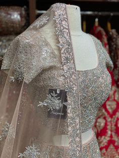 Crystal Embroidery Lehengas Which Are To Die For! Fabric:Net Size:38 Ready to Ship! Designer Embroidered Lehenga For Reception, Luxury Lehenga With Intricate Embroidery, Designer Embroidered Choli For Wedding, Designer Embroidered Wedding Choli, Luxury Embroidered Wedding Dupatta, Designer Choli With Intricate Embroidery For Wedding, Crystal Embroidery, Lace Top, Wedding Dress