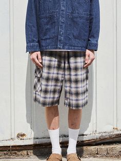 This is a casual and comfortable pants by OGARP that is made out of high quality and sturdy fabric. With unique design detail and trendy mood, you can style it for your casual and young daily outfit.- Side pocket detail- Elastic waistband with string- Unique checkered pattern overall Checkered Shorts Outfit Men, Casual Pants With Built-in Shorts For Fall, Trendy Bottoms With Pockets For Elevated Casual Look, Casual Cotton Pants With Built-in Shorts, Casual Relaxed Fit Bottoms With Patch Pockets, Casual Bottoms With Patch Pockets And Relaxed Fit, Casual Baggy Bottoms With Built-in Shorts, Casual Relaxed Fit Bottoms With Cargo Pockets, Gray Pants With Pockets And Short Leg