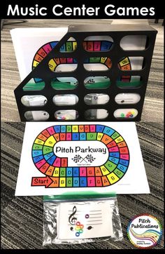 These make great music workstations! #elmused #elementarymusic Music Centers Elementary, Music Teaching Resources, Music Camp, Music Lessons For Kids, Elementary Music Lessons, Elementary Music Education, Elementary Music Teacher, Music Curriculum, Music Lesson Plans