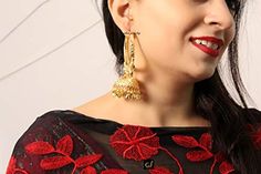 Gold plated high quality jhumka tikka pearl set. Light in weight. *Earrings length: 3.7 inches (with drops) *Circle inner diameter- 1.7 inches *Dome Size: 1.3 inches *Tikka Diameter: 1.4 inches Traditional Danglers For Celebration, Diwali Celebration Danglers, Danglers For Diwali Celebration, Chandbali Jhumkas For Eid, Eid Festival Chandbali Jhumkas, Celebration Chandbalis With Latkans, Gold Jhumkas For Eid, Tilla Jhumkas For Celebration, Meenakari Jhumkas For Celebration