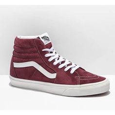 Vans Sk8-Hi Pig Suede Pomegranate/Snow White Shoes Size 7.5 Mens & 9 Women’s. Shoes Are Brand New With Tags But They Do Not Come With The Original Shoe Box Winter High-top Sneakers With Red Sole, Suede Sneakers For Streetwear In Winter, Winter Low-top Sneakers With Red Sole, Winter Suede Sneakers For Streetwear, Winter Lace-up Sneakers With Red Sole, Red Winter Sneakers With Rubber Sole, Red High-top Winter Sneakers, Mid-top Suede Sneakers For Winter, Winter Mid-top Suede Sneakers