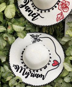 "These are perfect for your next vacation, bridal party, honeymoon, weekend getaway or any especial event. This listing is for a Floppy hat with black trim brim only To see all the listings for items in my store, you can click below: https://etsy.me/2wfDgp4 HOW TO ORDER: ⛱Choose Hat color & trim type 4.5\" BRIM ⛱Vinyl Color ⛱Date needed by ⛱Personalization wording details I will write the hat with the exact spelling and capitalization you have provided, so please triple check your selections Fun Black Vacation Hats, Fun Black Vacation Hat, Black Bohemian Sun Hat For Beach Season, Black Bohemian Sun Hat For Vacation, Fun White Sun Hat For Vacation, Handmade Black Straw Hat For Beach, Bohemian Sun Hat As Summer Gift, White Wide Brim Hat For Gift, White Wide Brim Hat As Gift