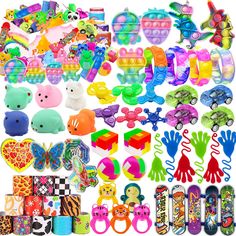 lots of toys and accessories for children to play with