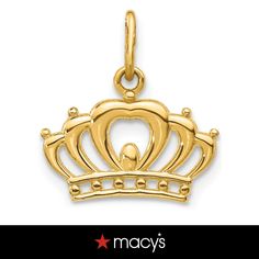 in stock Classic Charms Jewelry For Anniversary, Classic Gold Plated Charms Jewelry, Elegant Sterling Silver Jewelry With Hallmarks, Classic Sterling Silver Jewelry For Celebration, Elegant Yellow Gold Jewelry From Macy's, Classic Anniversary Jewelry With Charms, Elegant White Gold Jewelry With Hallmarks, Fine Jewelry Hallmark Pendant, Luxury 14k Gold Charms Jewelry