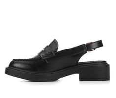 Women's Soda Tarot-S Shoes in Black Size 6.5 Casual Black Sandals For Office, Casual Black Office Sandals, Black Block Heel Loafers For Spring, Casual Black Sandals For Work, Black Casual Loafers With Block Heel, Casual Black Loafers With Block Heel, Black Sandals For Work, Black Sandals For Work In Fall, Size 10