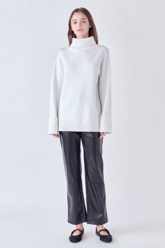 Our Turtleneck Sweater is both stylish and comfortable. It features a folded high neck long sleeves dropped shoulder and a pull-over design. Its unique design is perfect to keep you warm during the winter and also adds an elegant yet cool look when worn with a pair of jeans or a skirt. Soft to the touch you'll love to wear this statement-making sweater for any occasion. Get yours today and experience the ultimate in warmth and fashion! Folded high neck Long sleeves Dropped shoulder Pull over Han Turtle Neck Sweater, High Neck Long Sleeve, Contemporary Fashion, Turtleneck Sweater, The Winter, Black Sweaters, Drop Shoulder, Neck Sweater, Unique Design