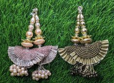 Indian Handmade Beaded Latkan Tassels for Saree Blouse HandBags Hangings Dupatta Bridal Wedding dress for Women pair of 2 pcs Size - 10 cm Length  Item Description You can use this Beautiful pair of tassle for several DIY projects.  *These beautiful Tassel Latkans are used as the accessory for saree blouse on the back, but u can use according to your need and your innovative ideas. * Package contains 2 Latkan / 1 Pair Other Than Saree Blouse, you can use these latkans in various ways Craft Projects Designing Home Decoration Festive celebrations. Evening and party Apparels. Home décor items Apparel & Fashion Scarves n Stoles Headband, hats Table cover, curtains, Pillow covers, Cushion cover Shoe designing Headband, hats Table cover, curtains Designing stylish blouses Ship From New Delhi, In Luxury Chandbalis With Latkans, Luxury Traditional Chandbalis With Latkans, Luxury Traditional Danglers With Latkans, Latkan Tassels Blouses Big And Heavy Accessories, Luxury Latkans Necklaces For Women, Affordable Wedding Chandbalis With Latkans, Cheap Wedding Chandelier Earrings With Latkans, Luxury Chandbalis With Latkans For Women, Tassels For Saree