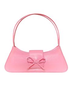 Spring Evening Rectangular Baguette Bag, Elegant Pink Rectangular Baguette Bag, Elegant Pink Baguette Bag For Shopping, Elegant Pink Satchel Baguette Bag, Elegant Pink Baguette Bag With Adjustable Strap, Elegant Pink Baguette Bag With Detachable Strap, Pink Rectangular Baguette Bag For Evening, Pink Rectangular Evening Baguette Bag, Pink Baguette Shoulder Bag For Formal Occasions