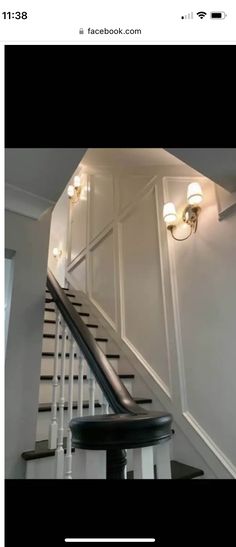 the stairs in this house have been painted white