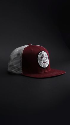 - Burgundy crown
- Beige mesh for breathability
- Medium profile Sports Mesh Trucker Hat With Logo Patch, Sports Six-panel Trucker Hat With Logo Patch, Adjustable Mesh Snapback Hat With Logo Patch, Mesh Snapback Hat With Logo Patch, Sporty Mesh Baseball Cap With Logo Patch, Sporty Mesh Hat With Logo Patch, Burgundy Crown, Hat Embroidery, Bones