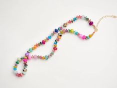 The Mosaic Necklace: Colorful Multi Gemstone Necklace, Natural Semi-precious Rondelle Beads - Etsy Multicolor Beaded Necklaces With Natural Stones For Jewelry Making, Multicolor Czech Glass Jewelry For Beach, Multicolor Czech Glass Jewelry For The Beach, Multicolor Beaded Necklaces With Natural Stones For Beach, Multicolor Crystal Necklace For Beach With Colorful Beads, Multicolor Crystal Beach Necklace With Colorful Beads, Beach Multicolor Crystal Necklace With Colorful Beads, Multicolor Natural Stones Crystal Necklace For Jewelry Making, Multicolor Beaded Shell Necklace For Festivals