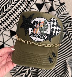 Patch Trucker Hat, Bachelorette Party Gold, Hat Chain, Camo Trucker Hat, Star Patches, Gold Hat, Country Cowgirl, Women Trucker