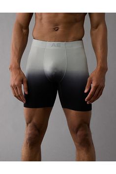 Anti-roll waistband bonded into interior for a clean look/Anti-microbial fabric with breathable mesh/Comfortable, supportive contoured pouch/Minimal flat cover stitching eliminates harsh lines under clothes/Knit turnback hem to prevent briefs from ri Functional Compression Boxer Briefs, Functional Nylon Boxer Briefs For Gym, Compressive Functional Boxer Briefs For Training, Breathable Athleisure Boxer Briefs For Sports, Nylon Anti-odor Boxer Briefs For Training, Functional Anti-odor Boxer Briefs For Workout, Functional Compression Anti-odor Bottoms, Functional Nylon Compression Boxer Briefs, Functional Compression Nylon Boxer Briefs