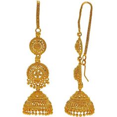 Ghungroo Design Indian Ethnic Party Retro Gold Earrings / Bohemian Indian Dangling Hook Earrings Is Meant For Your Every Occasion Wear And Flaunt These Drop Dangle Chandbali Statement Dangler Contemporary Earrings When You Are In Office, College Or When Out With Friends These Cocktail Party Traditional Ethnic Vintage Fashion Earrings Will Add That Extra Glint Of Glamour To Your Entire Beautiful Look Material: Alloy, Color: Gold Handmade Metal Earrings, Design: Jhumka Jhumki Handmade Earring. Ear Light Weight Buttalu Earrings Gold, 10 Grams Earrings Gold, Jhumki Earrings Gold Indian Weddings, Gold Jhumki Indian Jewelry, Gold Jhumka Earrings Bridal, Kundan Jewellery Bridal, Gold Jhumka Earrings, Neck Pieces Jewelry, Gold Jewellry