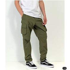 Bnwot Men’s Tech Pants. 34/35, 39.5-40.5 Hip And 32-33 Inseam. Brand Found At Zumiez Tech Pants, Olive Color, Pants Black, Black Pants, Mens Pants, Man Shop, Pants, Black, Color