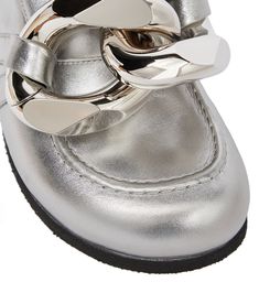 Jw Anderson, Leather Slippers, Metallic Leather, Shopping List, Slippers, Silver, Leather