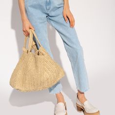 Woven From Raffia, This Model Features Two Short Handles, Detachable And Adjustable Faux Leather Shoulder Strap As Well As One Internal Compartment With One Slip Pocket. Perfect For On The Go Throw In Your Beach Sarong, Spare Sandals And Sunglasses! This Versatile Purse Can Be Worn On The Shoulder Using The Attached Straps Or On The Crook Of The Elbow. Must Have For On The Boat Or In The Sun! Color: Beige Fabric: Woven Raffia Leather Trim Tie Closure Patch Interior Pocket Adjustable Shoulder Strap Unlined Weight: 23oz / 0.65kg Made In Italy Like New Perfect Condition Height: 11.8in / 30cm Length: 23.6in / 60cm Depth: 7.5in / 19cm Strap Drop: 16.25in / 41cm Handle Drop: 6in / 15cm Natural Color Hobo Tote Bag For Spring, Chic Jute Hobo Bag For Vacation, Casual Straw Bag With Removable Pouch In Natural Color, Summer Natural Hobo Bag With Removable Pouch, Spring Beach Shoulder Bag With Removable Pouch, Chic Hobo Bag With Removable Pouch For Beach, Chic Beach Hobo Bag With Removable Pouch, Natural Hobo Bag With Removable Pouch For Summer, Casual Natural Straw Bag With Removable Pouch