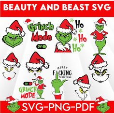 the grin's christmas svg bundle