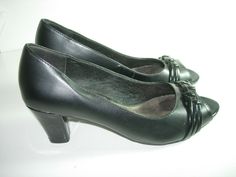 WOMEN'S, USED, BLACK,FAUX LEATHER AND PATENT LEATHER, OPEN TOE HEELS BY LIFESTRIDE IN SIZE 5.5 M HAVE A 2 1/2" HEEL! SMOKE FREE! GET THEM BEFORE THE DOG DOES! Open Toe Heels, Comfort Shoes, Black Faux Leather, Character Shoes, Mary Janes, Patent Leather, Open Toe, Dance Shoes, Shoes Heels