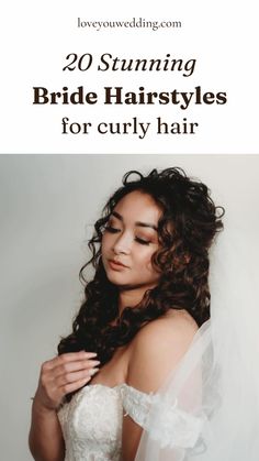 Looking for the perfect naturally curly wedding hairstyle for wavy and curly hair? Whether you’re looking for curly bride hairstyles that are down, half up half down, updo, we have the perfect bride hairstyles for curly hair. From long, short, cute, or simple curly bride hairstyles for black women, we have the perfect curly and wavy wedding hairstyle ideas. Curly Hair Wedding Styles Half Up, Wedding Curly Hairstyles Down, Half Up Hair Curly, Easy Curly Wedding Hairstyles, Bridal Updo Curly, Wavy Hair Bridal Hairstyles, Naturally Curly Hair Bride, Latina Bride Hairstyles, Curly Bride Hairstyles With Veil