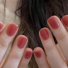 مربى الفراولة, Short Press On Nails, Cute Nails For Fall, Jelly Nails, Nail Swag, Nail Forms, Fall Nail Art, Stick On Nails, Minimalist Nails