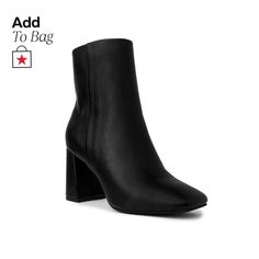 in stock Dress Booties, Block Heel Shoes, Autumn Activities, Fall Shoes, Shoes Booties, Black Booties, Block Heels, Heel Height, Ankle Boot