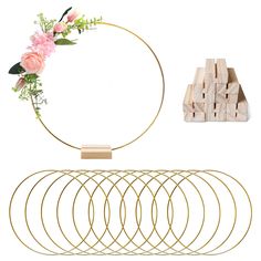 PRICES MAY VARY. 💐【Floral Hoops Set】Comes with 12 pcs 12 inch large metal floral hoops centerpiece and 12 pcs natural wooden card stands. These DIY ornaments can be used for your wedding table, head table centerpieces and ceremony flowers for your party or home decorations 💐【Durable Material】The metal hoop is made of sturdy metal, strong and not easy to break or deform. The surface is glazed to prevent oxidation and rust. Wood place card holders are made of natural pine wood with a smooth surf Diy Wedding Table Decor, Decoration For Table, Wreath Macrame, Vintage Table Decorations, Wood Place Card Holders, Floral Hoop Wreath, Diy Wedding Table, Macrame Wedding, Place Holder