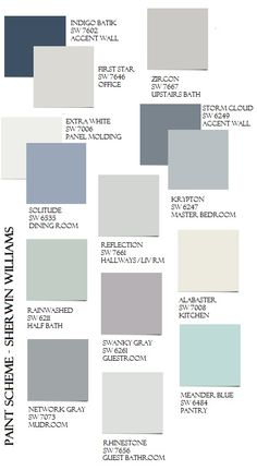 the color scheme for gray and white paint