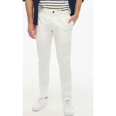 Nwt J. Crew Slim Fit Stretch Chino Pants In White. Size 35 X 32. 99% Cotton/1% Elastane. By Buying Cotton Products From J.Crew Factory, You're Supporting Our Investment In Better Cotton's Mission To Help Cotton Communities Survive And Thrive While Protecting And Restoring The Environment; This Product Is Sourced Through A System Of Mass Balance And Therefore May Not Contain Better Cotton. Zip Fly. Off-Seam Pockets, Back Welt Pockets. Machine Wash. Imported. Select Colors Only Available Online. I White Slim Fit Casual Pants, White Slim Fit Bottoms With Pockets, White Straight Leg Chinos For Business Casual, Casual Fitted White Chinos, White Fitted Chinos Casual Style, Casual White Fitted Work Pants, Fitted White Casual Work Pants, Fitted White Casual Chinos, White Fitted Casual Chinos