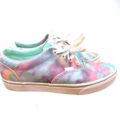 Vans Doheny Pastel Tie-Dye Sneakers. Brand New In Excellent Condition. Purple Lace-up Sneakers For Summer, Vans Lace-up Sneakers For Summer, Purple Summer Sneakers For Streetwear, Trendy Purple Sneakers For Summer, Vans Multicolor Sneakers For Spring, Trendy Purple Vans Sneakers, Casual Pastel Sneakers For Spring, Pastel Tie Dye, Womens Vans