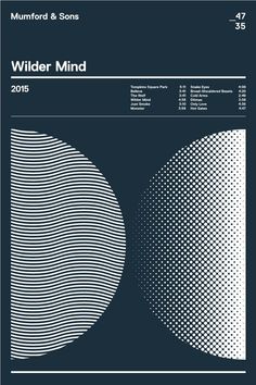 the cover art for wilder mind's album, featuring an image of two circles with