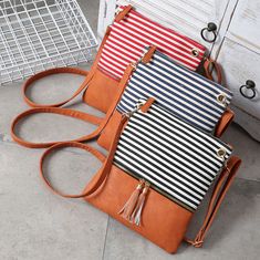 The small comfortable crossbody bag makes the perfect gift for any occasion. It will dress up your clothing when going out shopping, work, travel, or on vacations 1. Size: 10.24×9.05 in 2. Material: canvas+pu 3. Adjustable shoulder strap with 53.15 in 4. The stylish crossbody bag features an adjustable long shoulder strap and tassel. The zipper closure & front zipper is a functional pocket Fabric Crossbody Bag, Uk Shoes, Tassel Bag, Tote Bag Leather, Bag Packaging, Shoulder Messenger Bag, Leather Tassel, Cute Bags, Vintage Bags