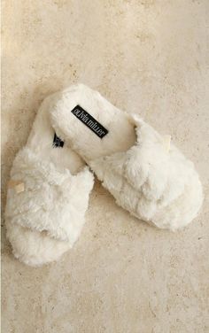 FAUX FUR BEAD INSET SLIPPER SLIDES Slide Slipper, Slides, Slippers