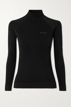 Shop FALKE ERGONOMIC SPORT SYSTEM Maximum Warm stretch-jersey turtleneck top, Explore the latest FALKE ERGONOMIC SPORT SYSTEM women's collection today on NET A PORTER Compression Seamless Sportswear Tops, Black Compression Top For Sports, Black Compression Crew Neck Activewear, Technical Compression Yoga Tops, Black Compression Long Sleeve Activewear, Jersey Turtleneck, Fall Winter Fashion Trends, Compression Shirt, Turtle Neck Top