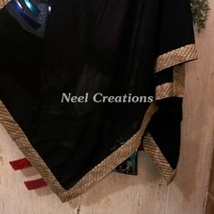 More dupatta here in our collection https://www.etsy.com/shop/neelcreations/?section_id=15880219 Beautiful border for plain black georgette dupatta. It can be made in other colors too Dress chunni for Indian occasion wear for festival. This has perfect bling for you to look classy and ethnic at same time. Pair this up with lehenga. *We can make it in other colors Please read shipping policies for estimated arrival date. NOTE : There might be slight color variation due to different colour setting Elegant Black Dupatta With Gota Work, Black Sheer Dupatta For Celebrations, Black Dupatta With Mirror Work For Celebration, Party Dupatta With Embroidered Border In Georgette, Anarkali Style Party Dupatta With Embroidered Border, Georgette Dupatta With Embroidered Border For Celebration, Festive Georgette Dupatta Shawl, Party Dupatta With Embroidered Border In Traditional Drape, Celebration Georgette Dupatta With Embroidered Border